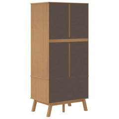 vidaXL Luxury Pine Wood Wardrobe: Opulent Elegance