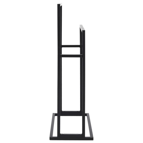 vidaXL Exquisite Black Iron Towel Stand