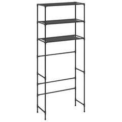 vidaXL Elegant Black Steel Laundry Storage Rack