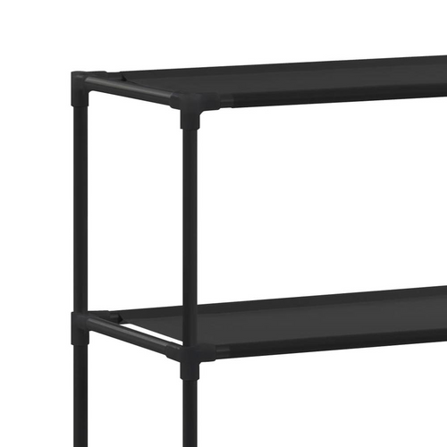 vidaXL Elegant Black Steel Laundry Storage Rack