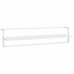 vidaXL Luxe White Iron Towel Rack:
Lavish Bathroom Elegance in Iron Majesty