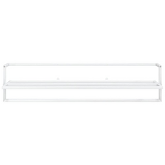 vidaXL Luxe White Iron Towel Rack:
Lavish Bathroom Elegance in Iron Majesty