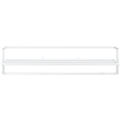 vidaXL Luxe White Iron Towel Rack:
Lavish Bathroom Elegance in Iron Majesty