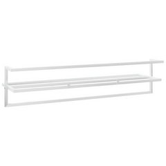 vidaXL Luxe White Iron Towel Rack:
Lavish Bathroom Elegance in Iron Majesty