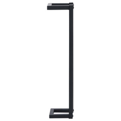 vidaXL Elegant Black Iron Towel Rack: Regal Spiral