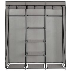 VidaXL Luxury Grey Wardrobe: Opulence Personified.