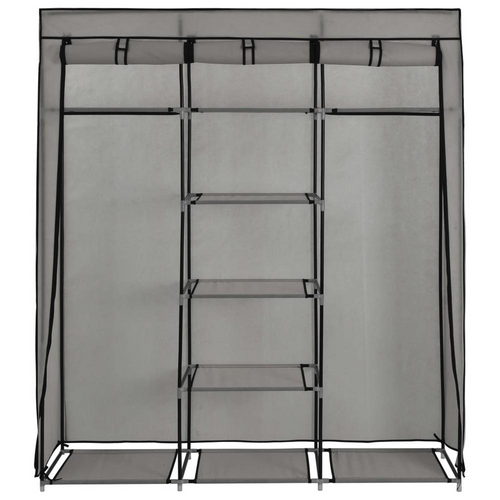 VidaXL Luxury Grey Wardrobe: Opulence Personified.