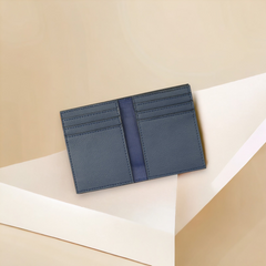 Thou noble navy blue Cactus Leather Wallet.