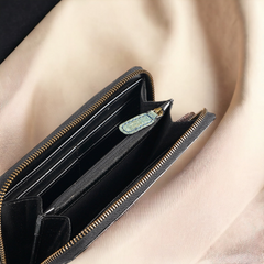 Kochi's Ethical Coconut Long Zip Wallet: Luxury