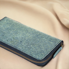 Kochi's Ethical Coconut Long Zip Wallet: Luxury