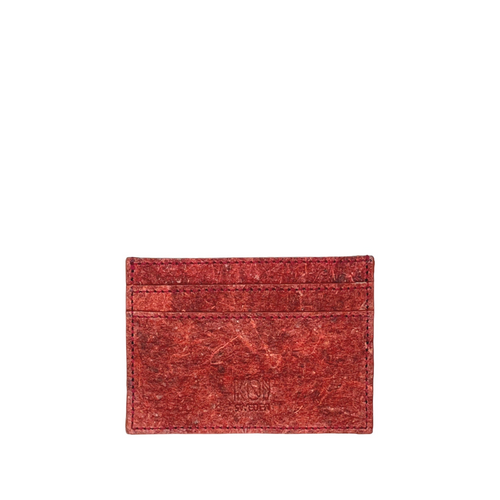 Kochi Wine Red Card Holder: Sustainable Elegance