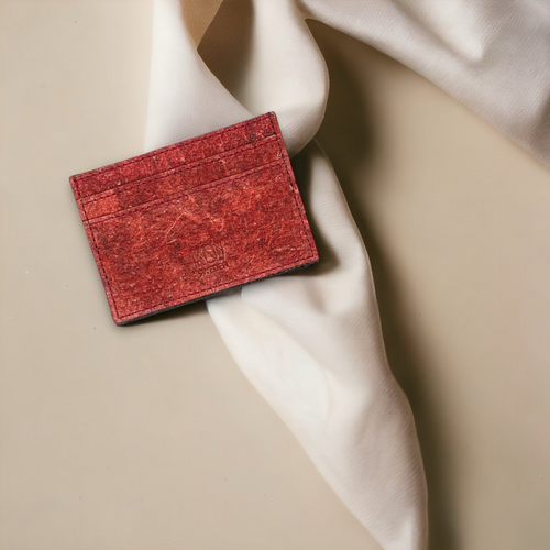 Kochi Wine Red Card Holder: Sustainable Elegance