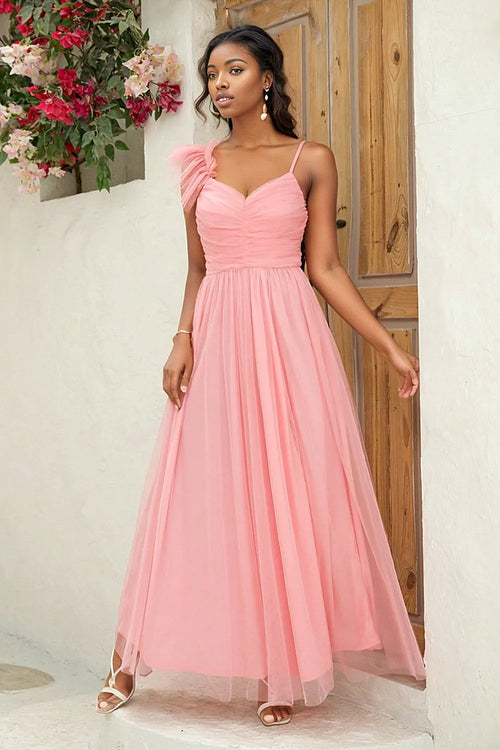 Opulent Elegance Ruched Slit Dress