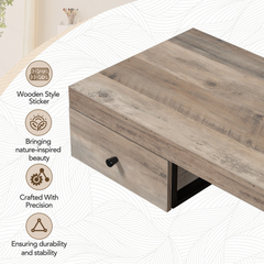 The Log Gray Vanity Desk: Refined Luxury