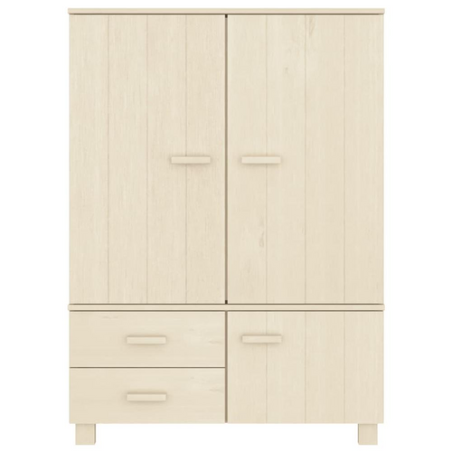 vidaXL Solid Pine Wood Wardrobe: Opulent Elegance