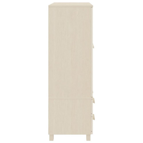 vidaXL Solid Pine Wood Wardrobe: Opulent Elegance