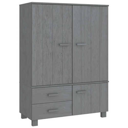 vidaXL Luxurious Solid Pinewood Wardrobe