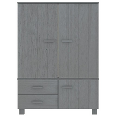 vidaXL Luxurious Solid Pinewood Wardrobe