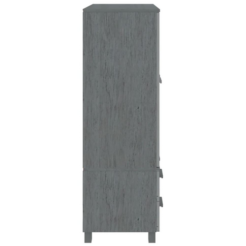 vidaXL Luxurious Solid Pinewood Wardrobe