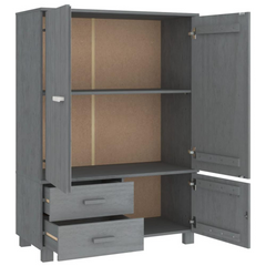 vidaXL Luxurious Solid Pinewood Wardrobe