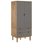 vidaXL Solid Pine Wardrobe_OTTA: Opulent Elegance