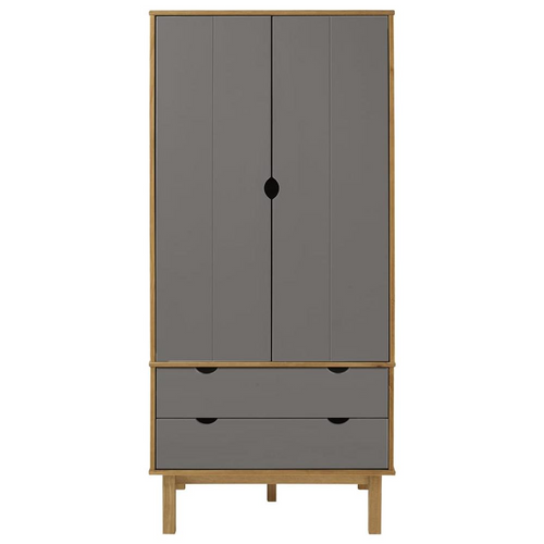 vidaXL Solid Pine Wardrobe_OTTA: Opulent Elegance