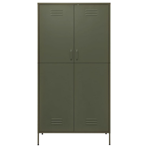 vidaXL Luxury Steel Wardrobe: Regal Closet Organizer