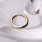 Opulent 14Kt Gold Seamless Clicker Ring