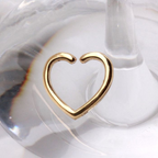 Luxurious 14kt Gold Heart Cartilage Earring