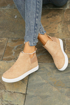 Opulent Suede Elegance: Luxury Slip-on Boots