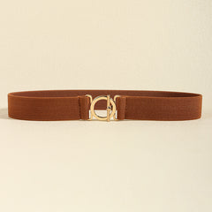 Elegant PU Toggle Clasp Elastic Belt: A Refined Adornment.