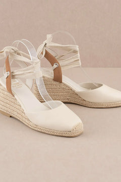 Luxurious DreamCloud Lace-Up Wedges