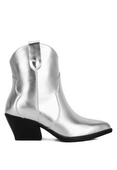 Gilded Elegance Metallic Glam Booties: Opulent Splendour