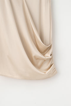 Sexy Satin Apricot Wrap Cami Top - Elegant!