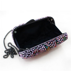 The Regal Jewelled Ruthenium Metal Clutch