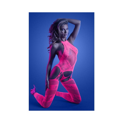 Love's Glow Neon Pink Bodystocking & G-String 💖