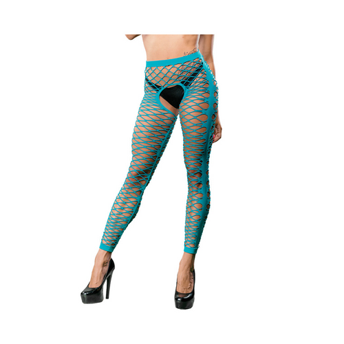 Naughty Girl: Seductive Turquoise Mesh Leggings 💖