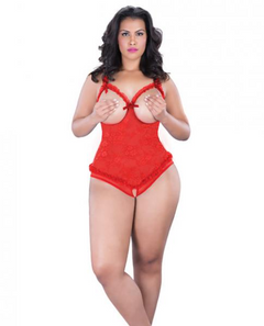 Scarlet Desire Queen Size Lace Teddy