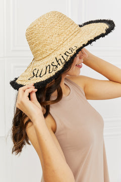 Fame Sunshine Straw Fringe Hat: Boho Gem