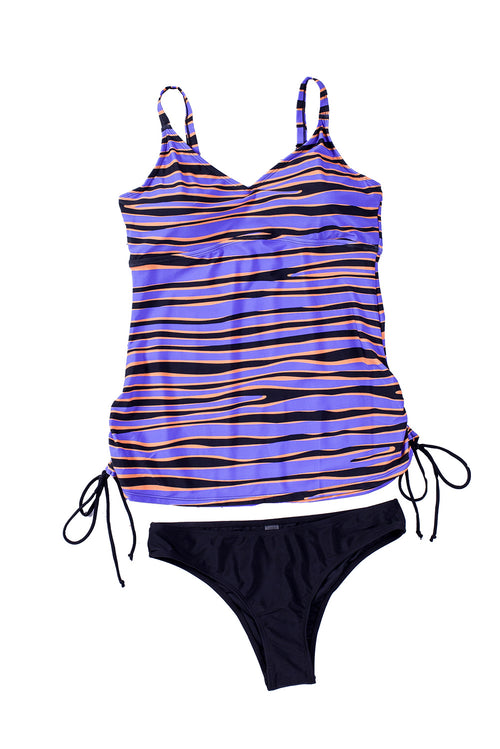 Lavender Romance Tankini: Shoreside Elegance & Charm