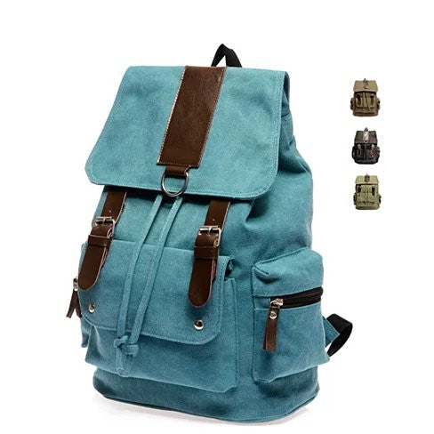 Stonewashed Canvas Backpack: Elegance meets Functionality.