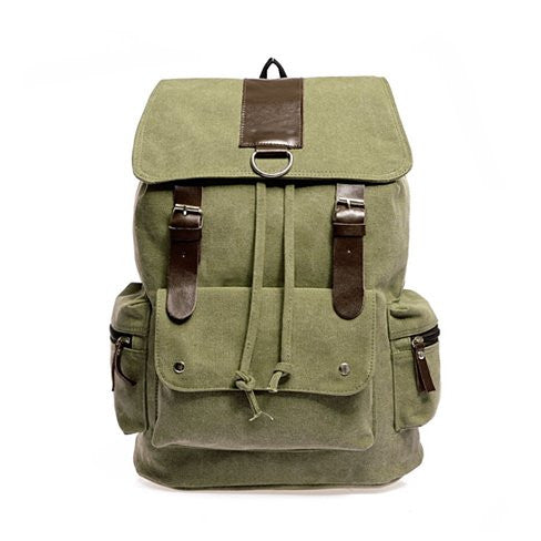 Stonewashed Canvas Backpack: Elegance meets Functionality.