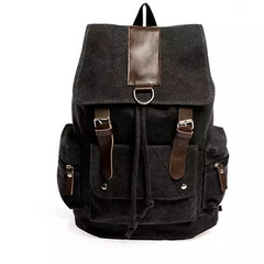 Stonewashed Canvas Backpack: Elegance meets Functionality.