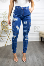 Elevate Your Style with Distressed Cargo Skinny Jeans!