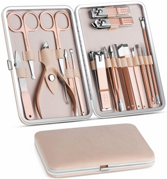 Rose Gold Elegance: Deluxe Mani-Pedi Set