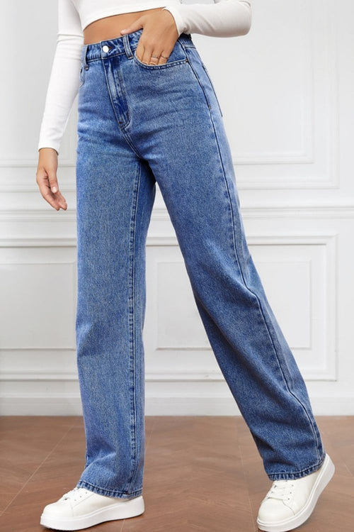 High Waist Straight Jeans: Your New Fave! 🌟