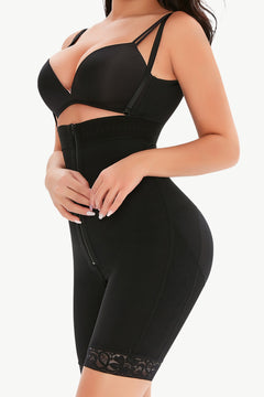 Lace Zip Under-Bust Shaping Bodysuit