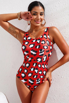 Wild Love: Gradient & Leopard Swimsuit