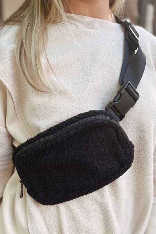 The Sherpa Crossbody Bag: Black Majesty