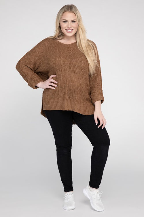 Romantic Embrace Knit Sweater - Curves Enchanted